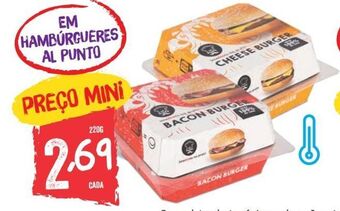 Minipreço Hambúrguer promoção