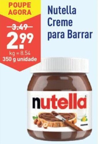 ALDI Nutella Creme para Barrar 350g promoção