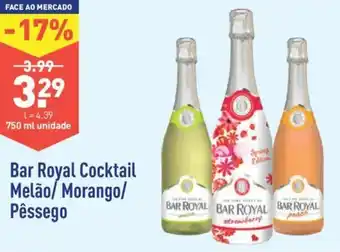 ALDI Bar Royal Cocktail Melão /Morango /Pêssego 750ml promoção