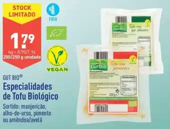 ALDI Gut Bio Especialidades de Tofu Biológico 200/250g promoção