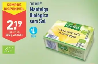 ALDI Gut Bio Manteiga Biológica sem Sal 250g promoção