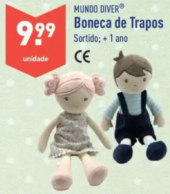 Mundo Diver Boneca de Trapos