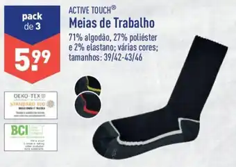 ALDI Active Touch Meias de Trabalho 39/42-43/46 promoção