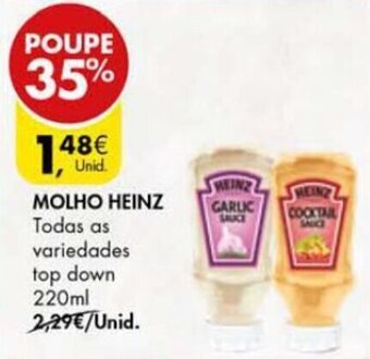 Pingo Doce Molho Heinz 220ml promoção