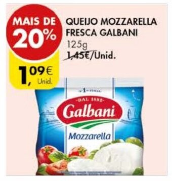 Pingo Doce Queijo Mozzarella Fresca Galbani 125g promoção