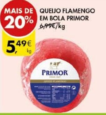 Pingo Doce Queijo Flamengo em Bola Primor promoção