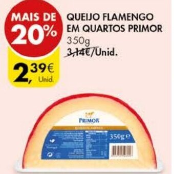 Queijo Flamengo em Quartos Primor 350g