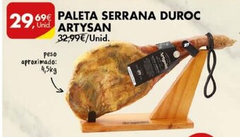 Pingo Doce Paleta Serrana Duroc Artysan 4,5kg promoção
