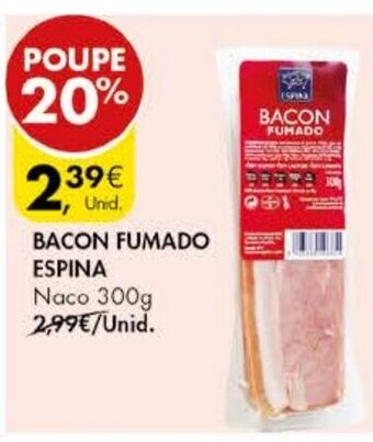 Pingo Doce Bacon Fumado Espina 300g promoção
