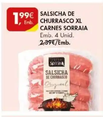 Pingo Doce Salchica de Churrasco XL Carnes Sorraia 4 Unid promoção
