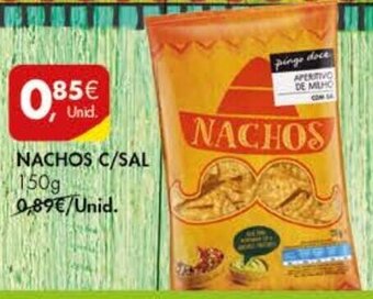 Pingo Doce Nachos C/Sal 150g promoção