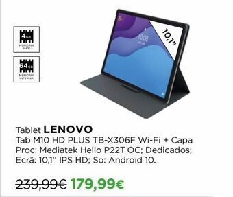 El Corte Inglés Tablet lenovo promoção