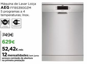 El Corte Inglés Lava louças aeg promoção