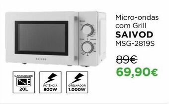 El Corte Inglés Microondas com grill promoção