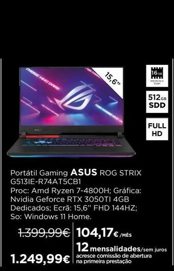 El Corte Inglés Notebook asus promoção