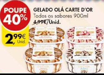 Pingo Doce Gelado Olá Carte D'Or 900ml promoção