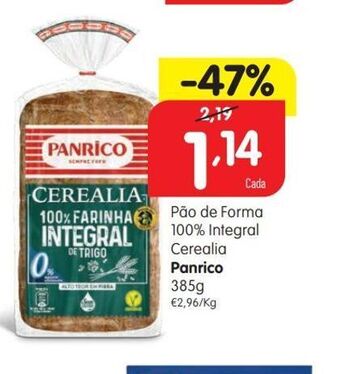 Minipreço Pão de forma panrico promoção