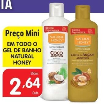 Minipreço Gel de banho natural honey promoção