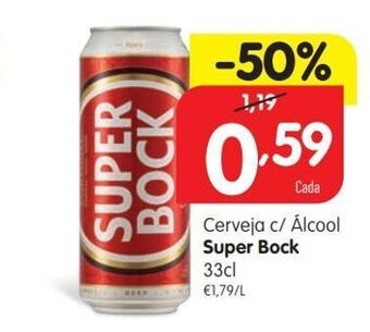 Minipreço Lata de cerveja super bock promoção