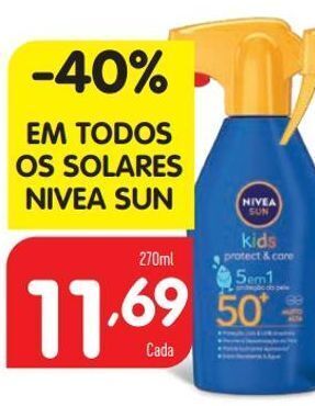 Minipreço Protetor solar nivea sun promoção