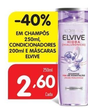 Minipreço Produtos para o cabelo elvive promoção
