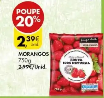 Pingo Doce Morangos 750g promoção