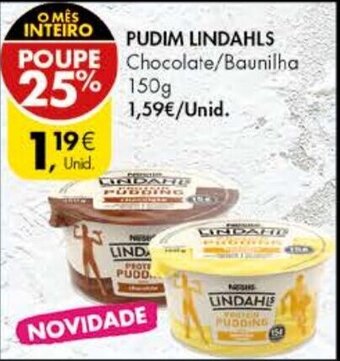 Pingo Doce Pudim Lindahls 150g promoção