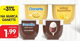 Sobremesas lácteas danette