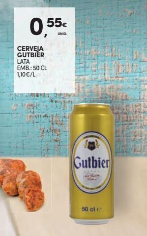 Continente Bom dia Lata de cerveja promoção
