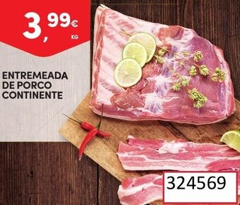 Continente Entremeada de Porco Continente promoção