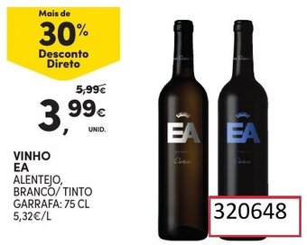 Continente Vinho EA 75cl promoção