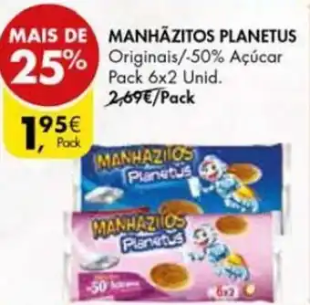 Pingo Doce Manhãzitos Planetus 6 x 2 unid. promoção