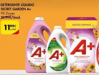 Pingo Doce Detergente Líquido Secret Garden A+ 95 doses promoção