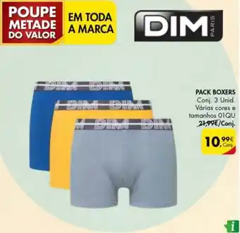 Pingo Doce Pack Boxers DIM 3 unid. promoção