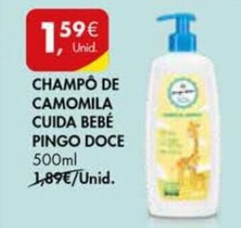 Pingo Doce Champô de Camomila Cuida Bebé Pingo Doce 500ml promoção