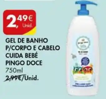 Pingo Doce Gel de Banho p/Corpo e Cabelo Cuida Bebé Pingo Doce 750ml promoção