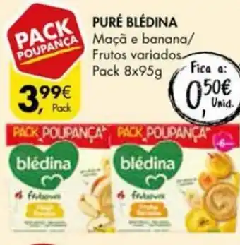 Pingo Doce Puré Blédina Frutos Variados 8 x 95g promoção