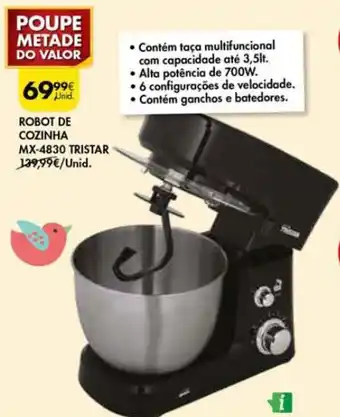 Pingo Doce Robot de Cozinha MX-4830 Tristar promoção