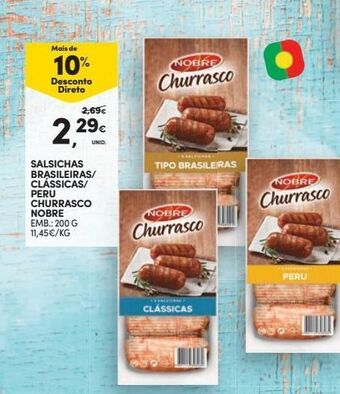 Continente Bom dia Salsicha nobre promoção