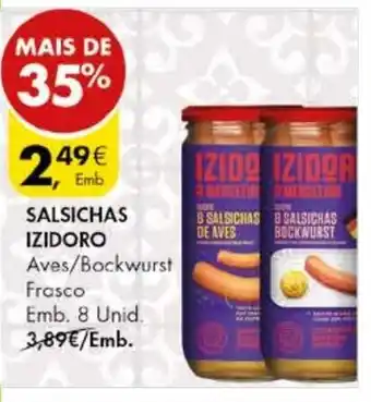 Pingo Doce Salsichas Izidro 8 Unid promoção