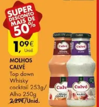 Pingo Doce Molhos Calvé 253g/250g promoção