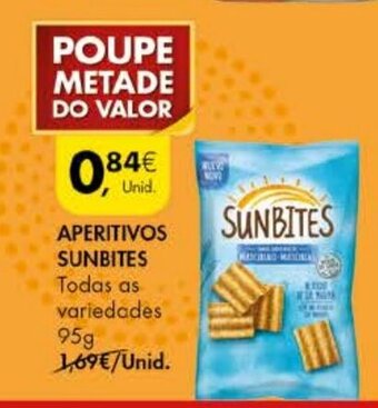 Pingo Doce Aperitivos Sunbites 95g promoção