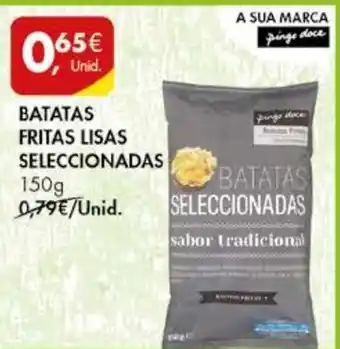 Pingo Doce Batatas Fritas Lisas Seleccionadas 150g promoção