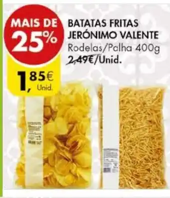 Pingo Doce Batatas Fritas Jerónimo Valente 400g promoção