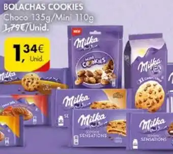 Pingo Doce Bolachas Cookies Choco 135g/Mini 110g promoção