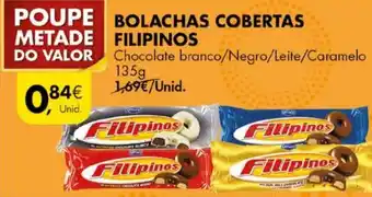 Pingo Doce Bolachas Cobertas Filipinos 135g promoção