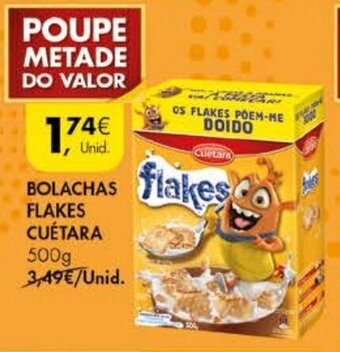 Pingo Doce Bolachas Flakes Cuétara 500g promoção