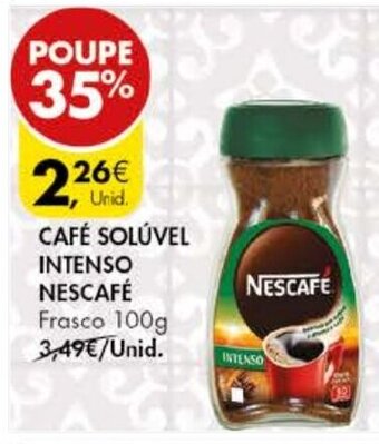 Pingo Doce Café Solúvel Intenso Nescafé 100g promoção