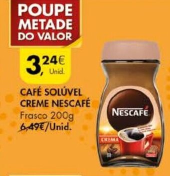 Pingo Doce Café Solúvel Creme Nescafé 200g promoção