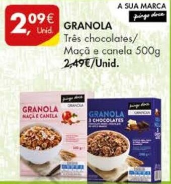 Pingo Doce Granola 500g promoção